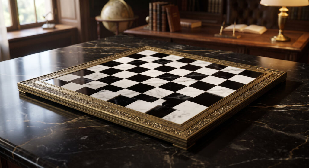 Chess Game Board Fantasy 3D Art Wallpaper