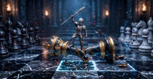 Chess Game Pawn King Fantasy 3D Art Wallpaper