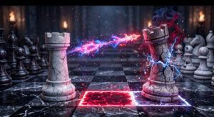 Chess Game Rock War Fantasy 3D Art Wallpaper