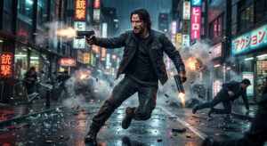 Street Gun Fight John Wick