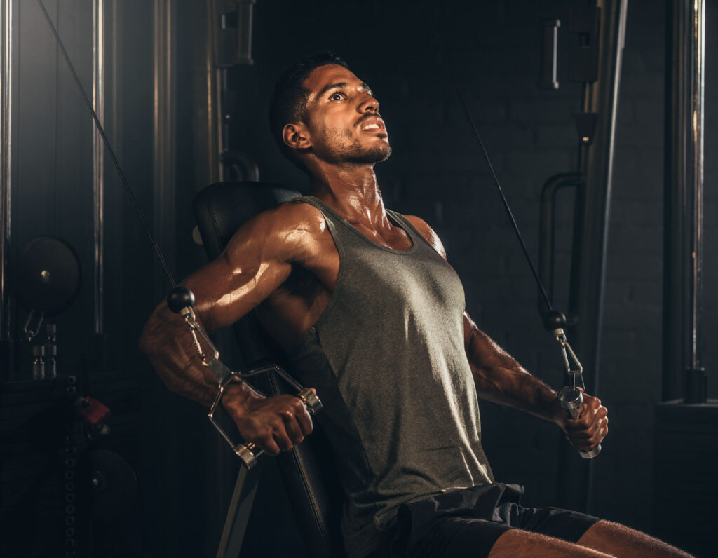 Male GYM Cable Fly Wallpaper