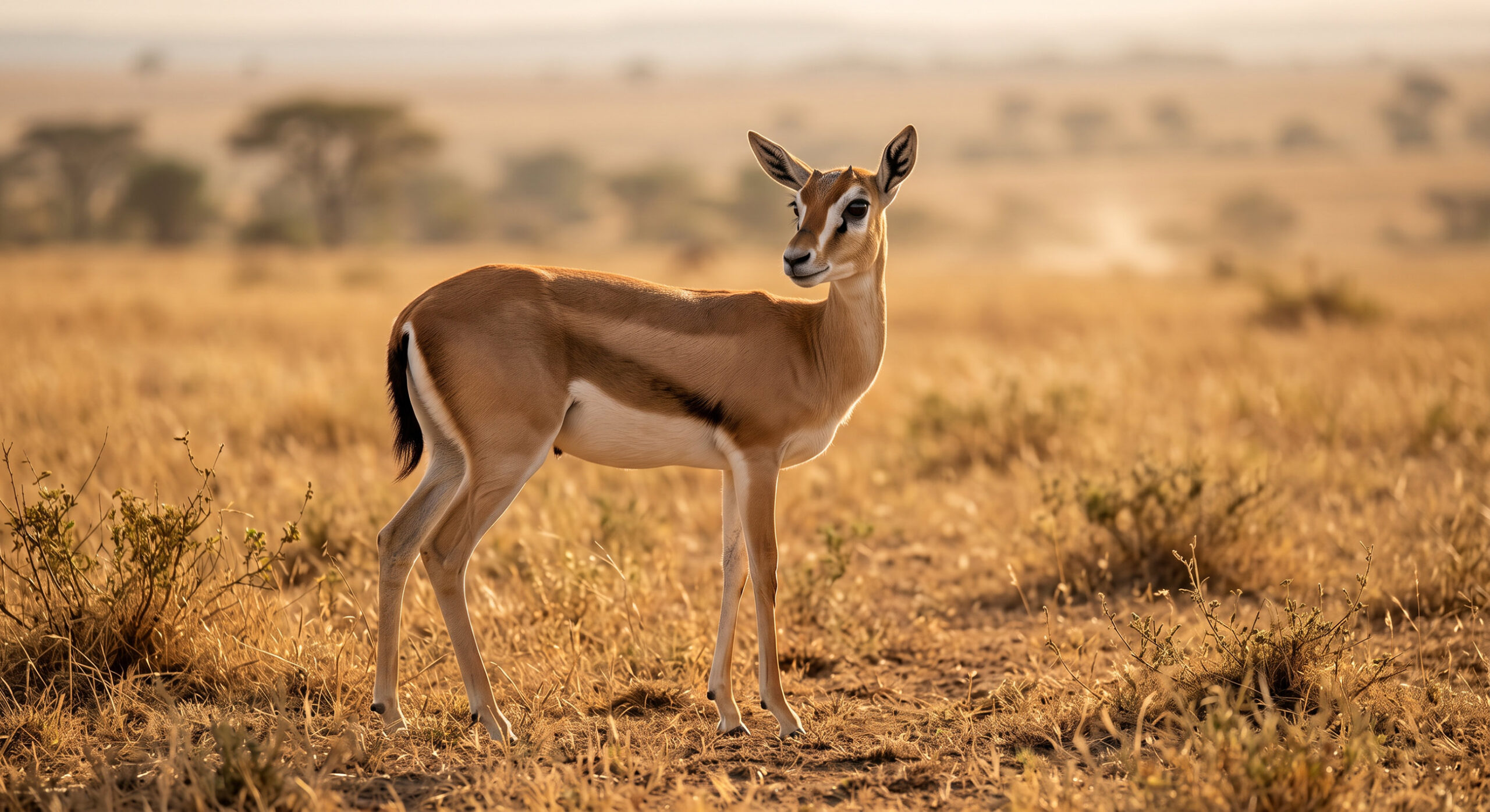Read more about the article Wild Gazelle African Savannah Wallpaper